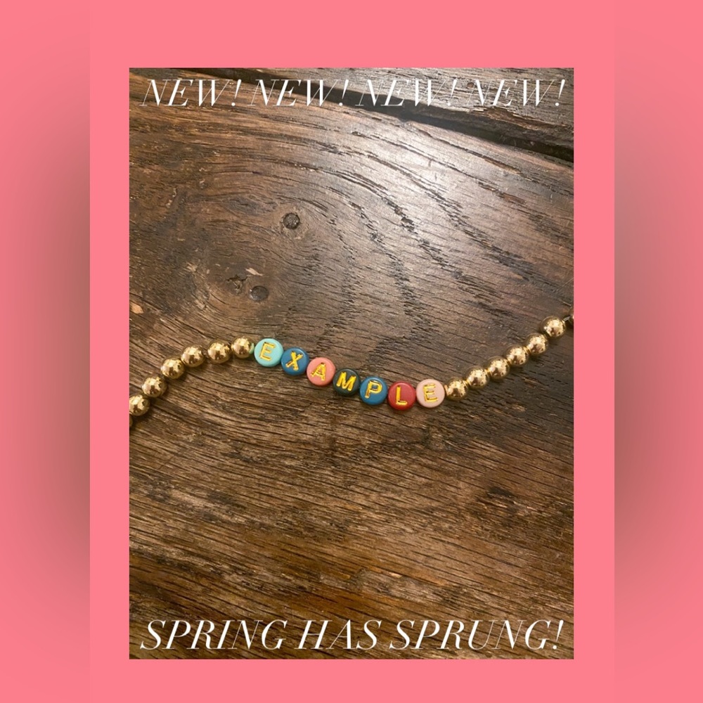 Handmade Gold Bracelets!!🌸💗🌺🎀🩷